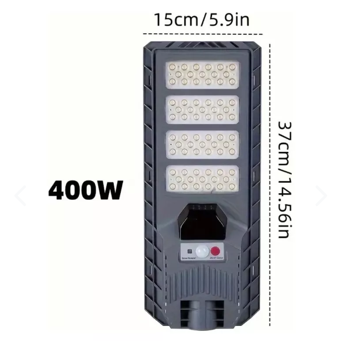 Foco lampara solar 400w + tubo